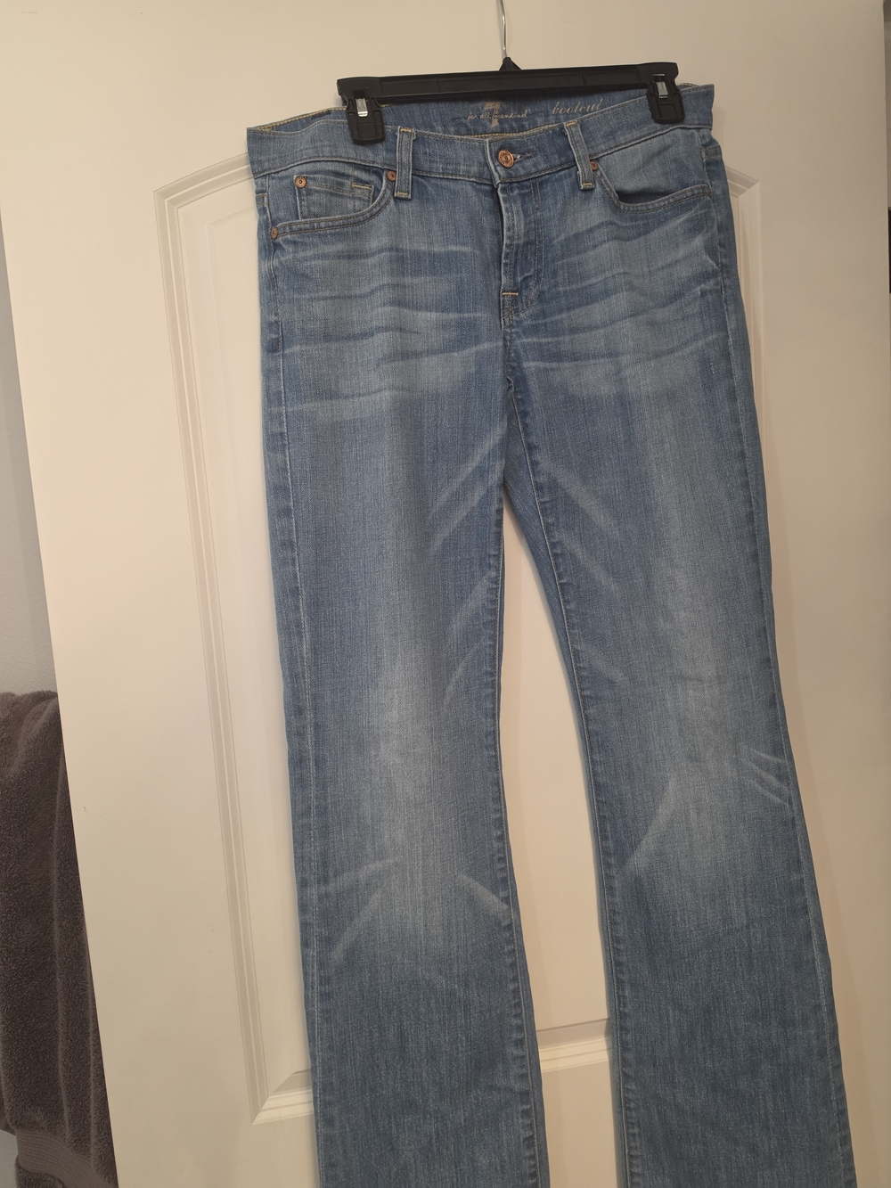7 For All Mankind Light Blue Boot Cut Jeans